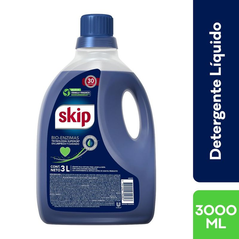 SKIP - Detergente Skip Líquido Evolution Envase 3 L
