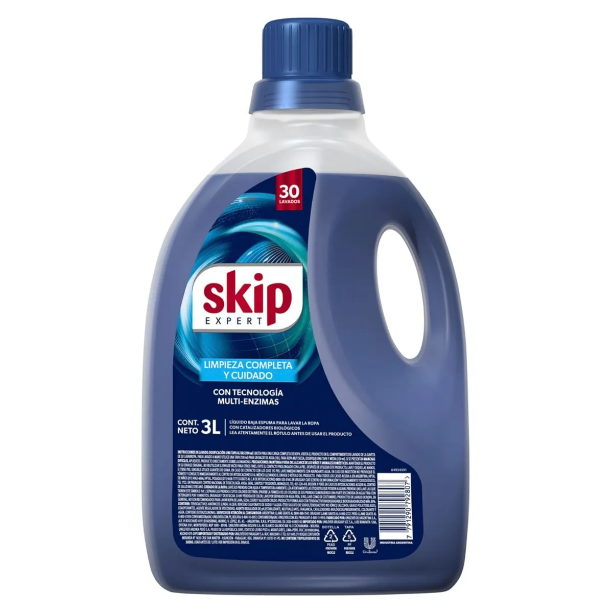 SKIP - Detergente Líquido SKip Botella 3 L