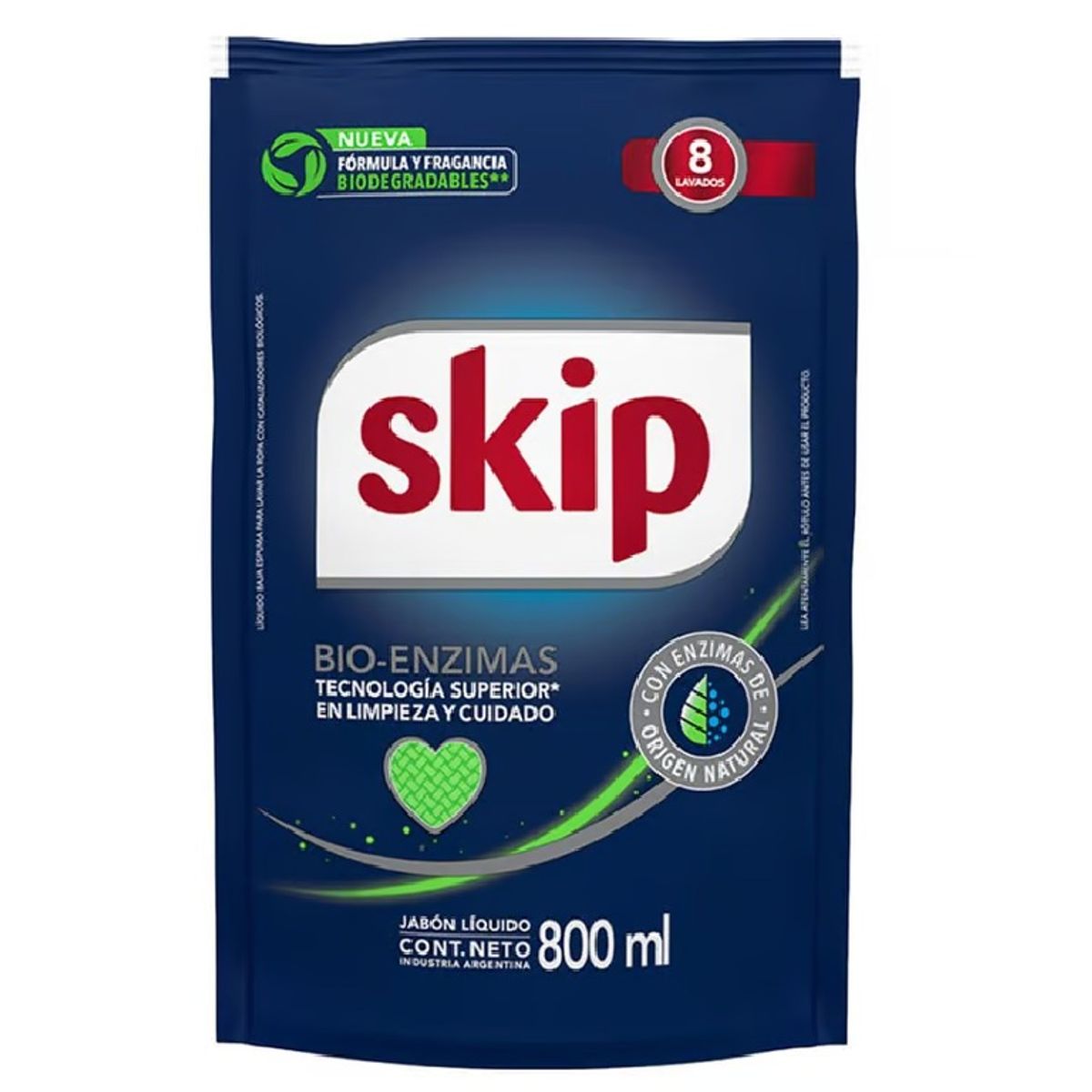 SKIP - Detergente Líquido Skip Doypack 800 mL
