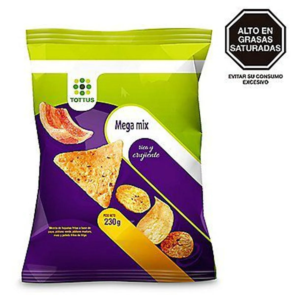 TOTTUS - Snack Mega Mix Tottus Bolsa 230 g