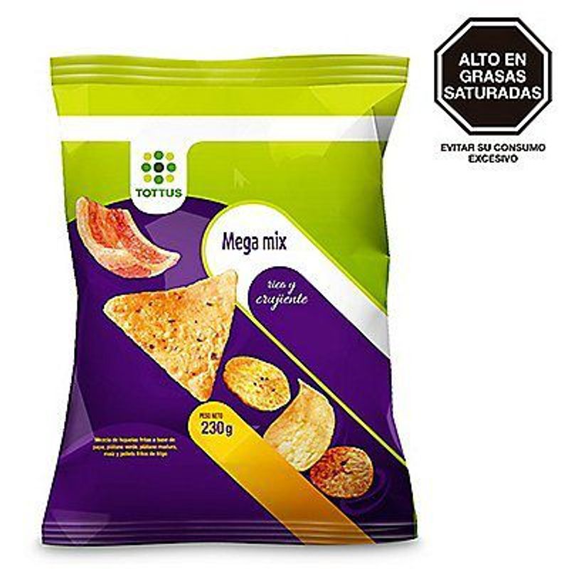 TOTTUS - Snack Tottus Mega Mix Bolsa 230 g
