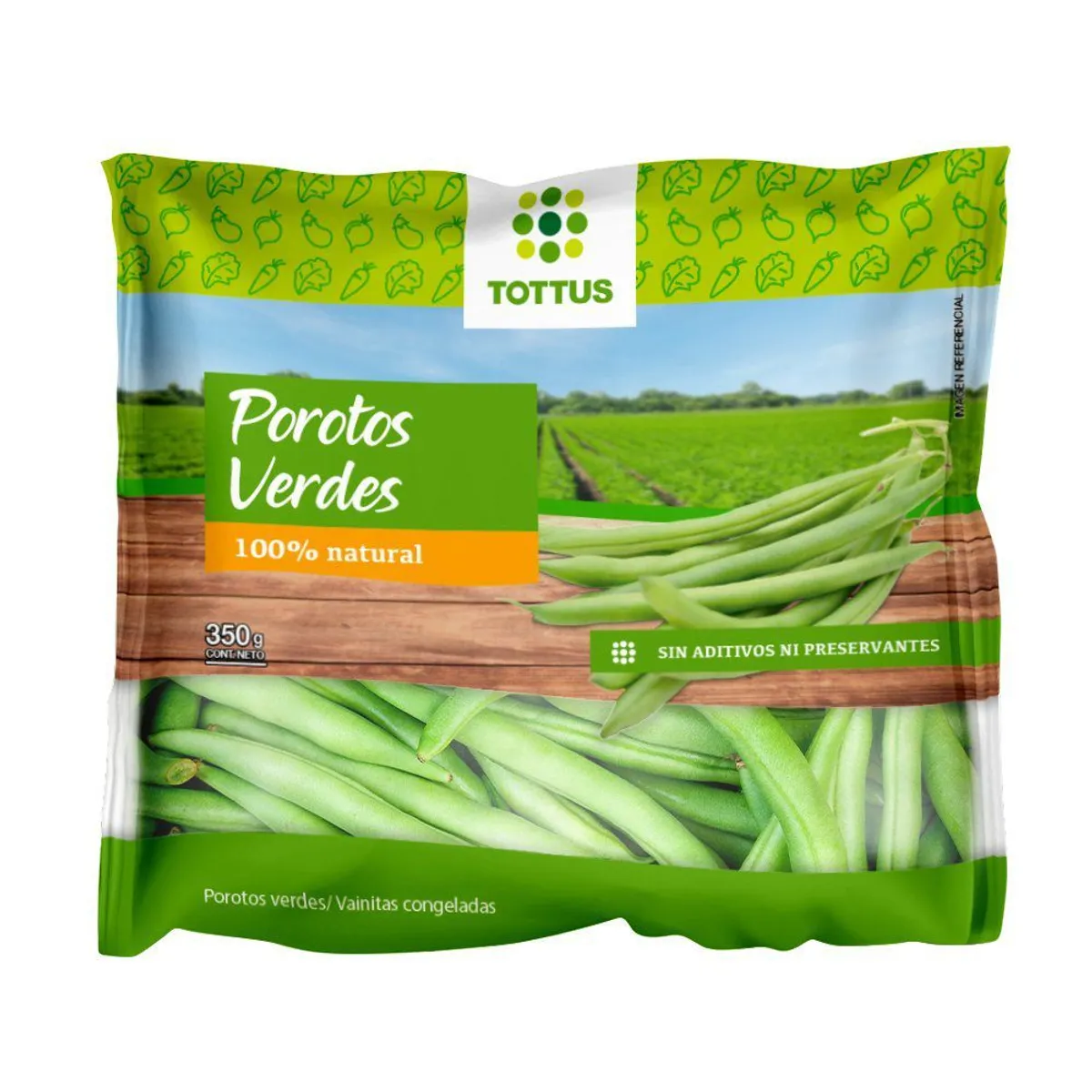 TOTTUS - Vainitas Congeladas Tottus Bolsa 350 g