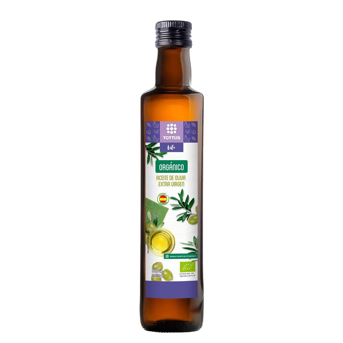 TOTTUS LIFE - Aceite de Oliva Orgánico Extra Virgen 750mL