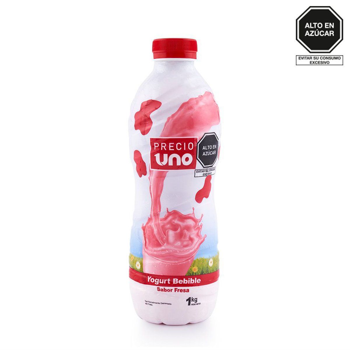 PRECIO UNO - Yogurt Bebible Precio Uno Fresa Botella 1 Kg