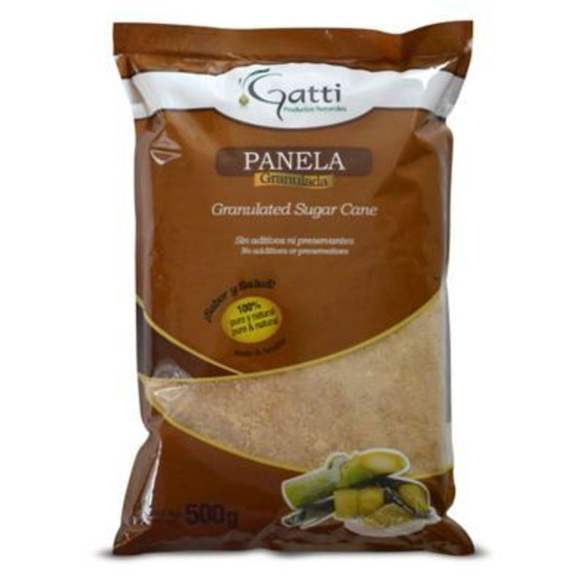 GATTI - Panela Granulada Gatti Bolsa 500 g