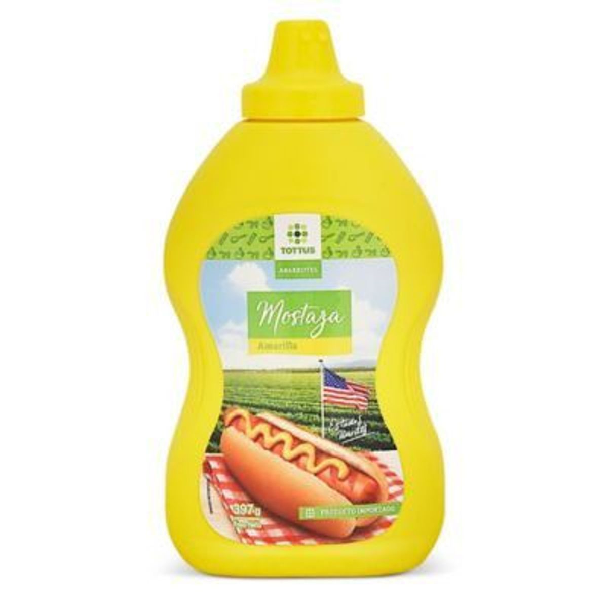 TOTTUS - Mostaza Amarilla Tottus Envase 390 g