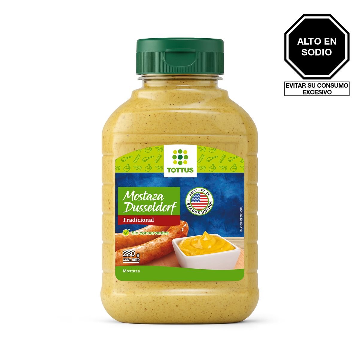 TOTTUS - Mostaza Dusseldorf Tottus 280 g