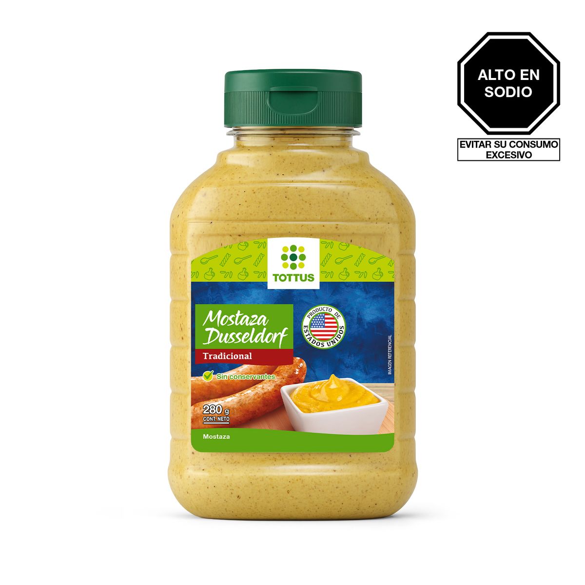 TOTTUS - Mostaza Dusseldorf Tottus 280 g