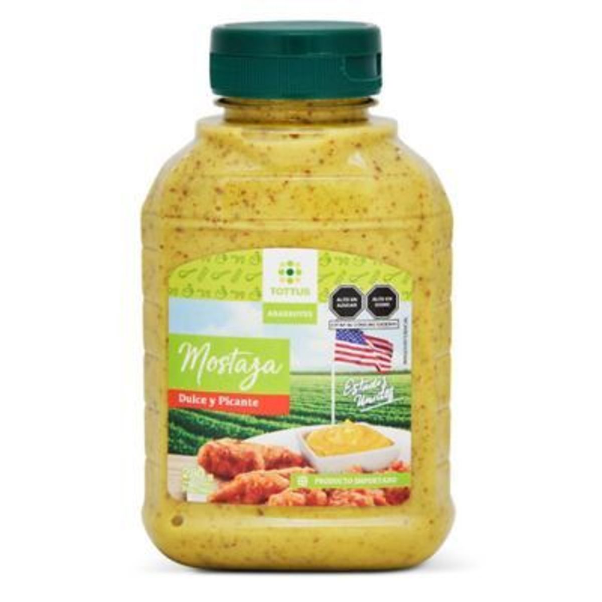 TOTTUS - Mostaza Dulce y Picante Tottus Envase 280 g
