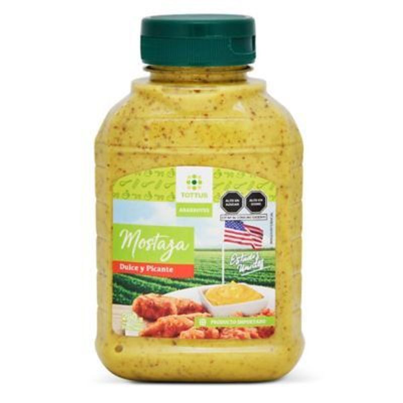 TOTTUS - Mostaza Dulce y Picante Tottus Envase 280 g