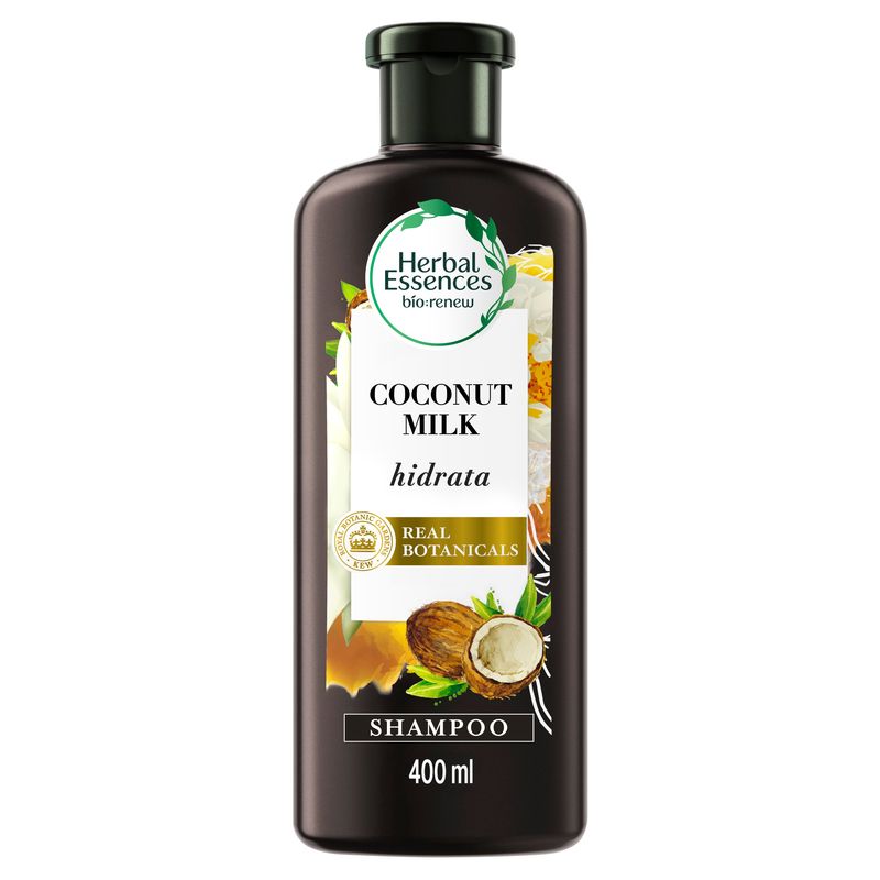 HERBAL ESSENCES - Shampoo Herbal Essences Bío Renew Coconut Milk Botella 400 mL