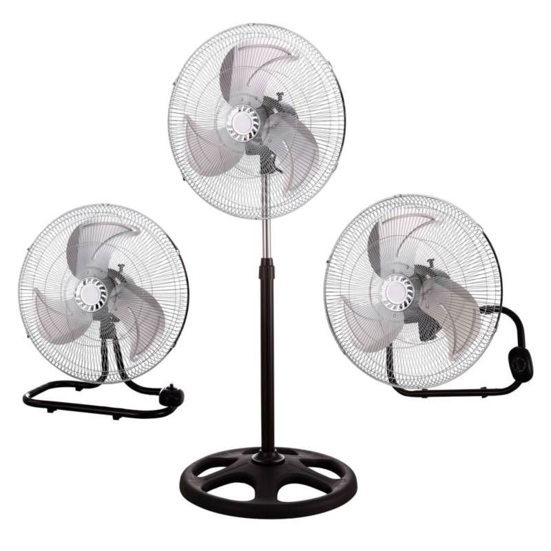 WURDEN - Ventilador 18 de Pie 3 en 1 Negro Wurden