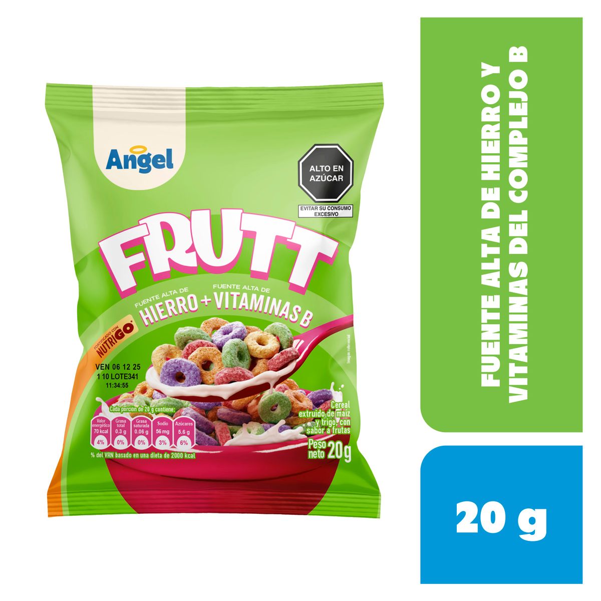 ANGEL - Cereal Angel Frutt Aros Maíz Bolsa 20 g