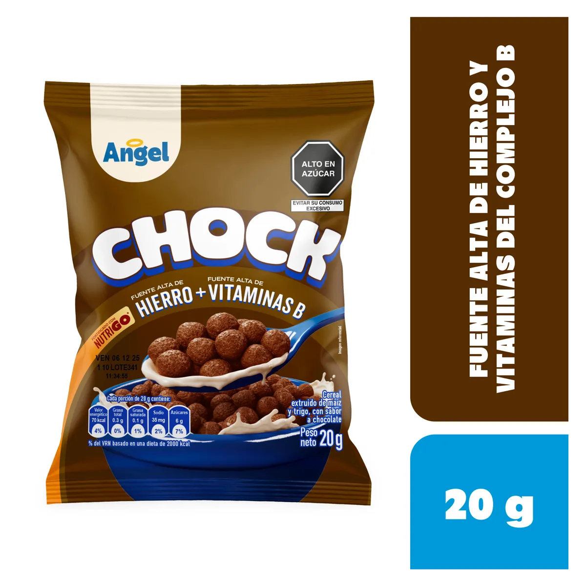 ANGEL - Cereal Angel Chock Maíz Chocolate Bolsa 20 g