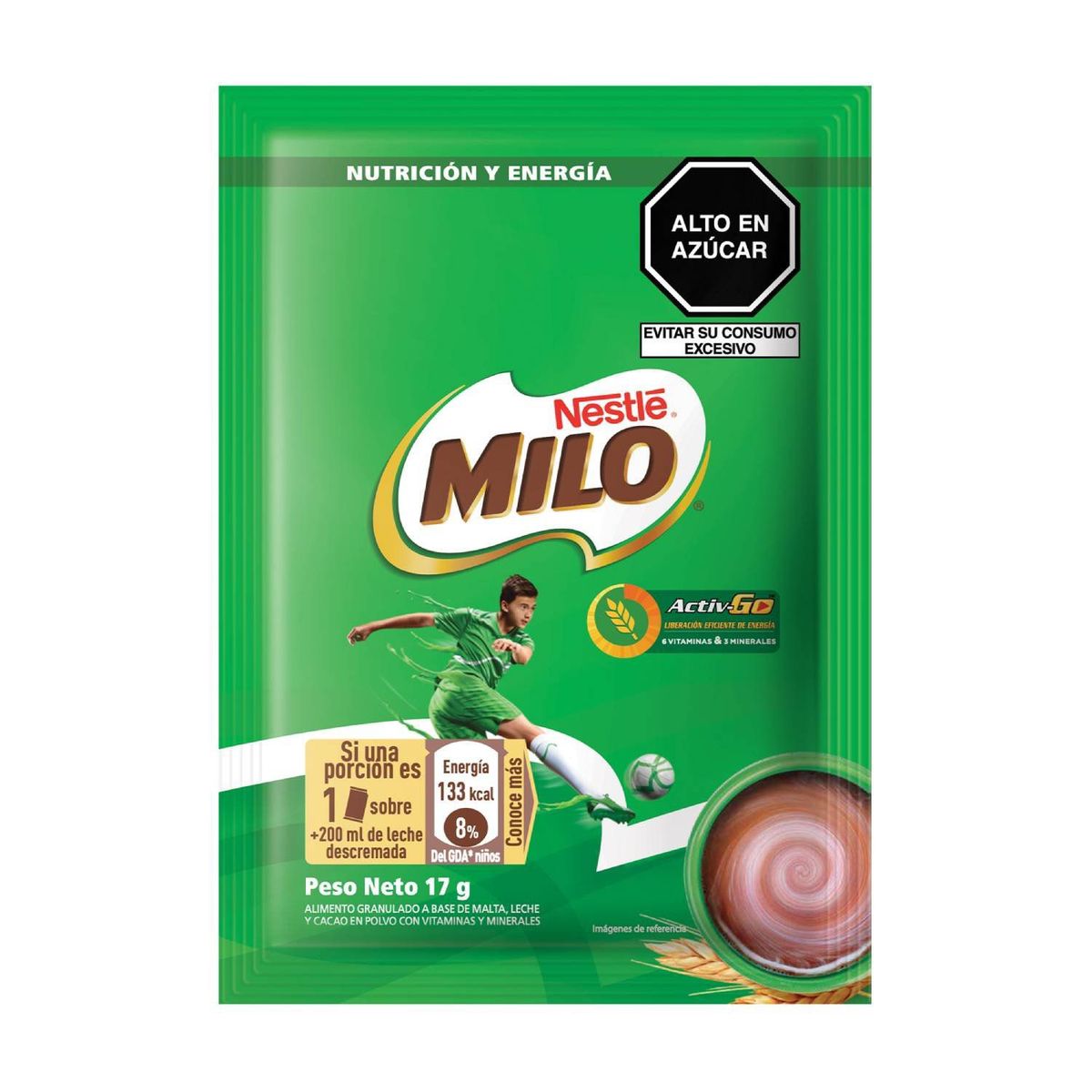 MILO - ALIMENTO GRANULADO MILO ACTIV-GO SOBRE X 18 G