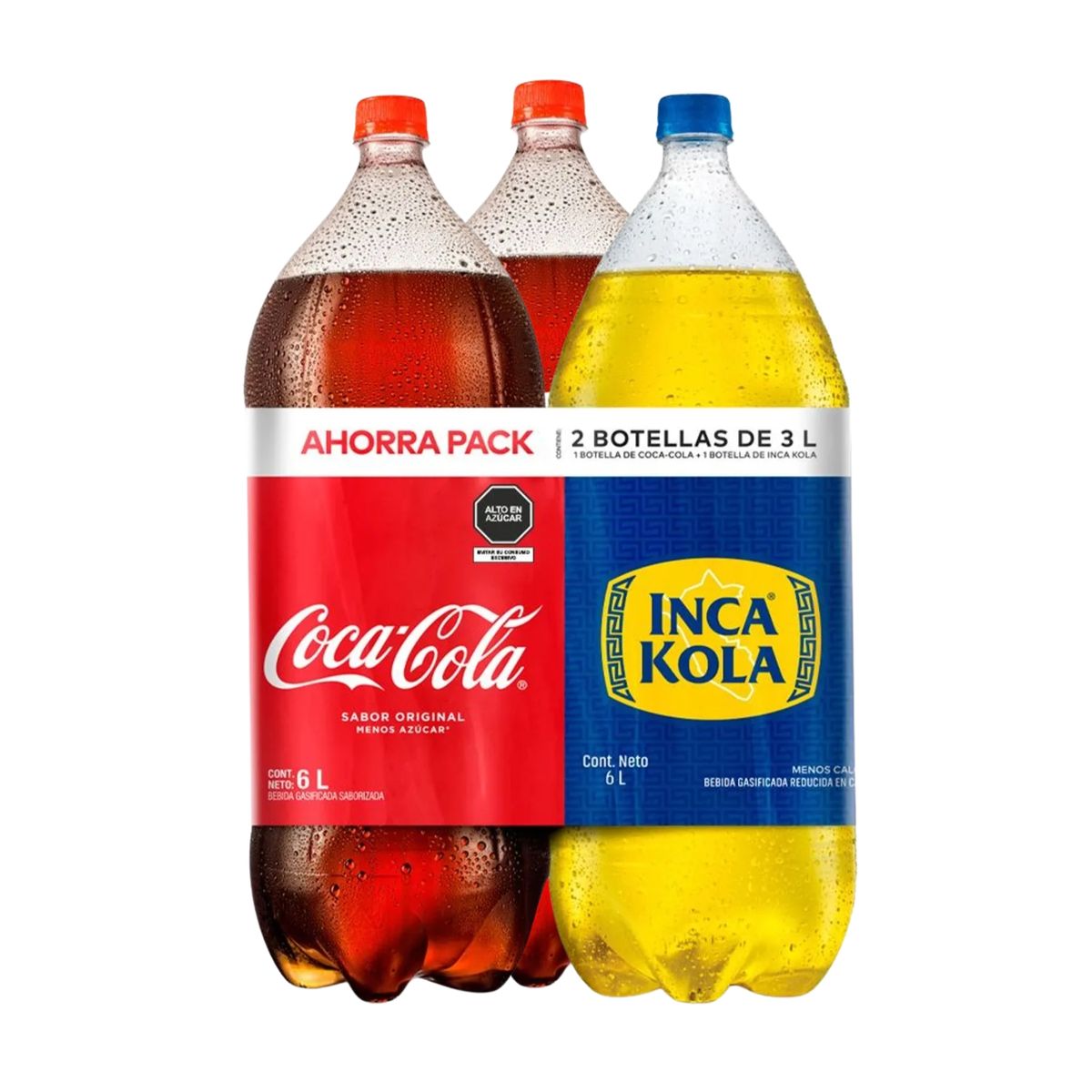 COCA COLA - Gaseosas 2 Coca Cola 3 L + 1 Inca Kola 3 L