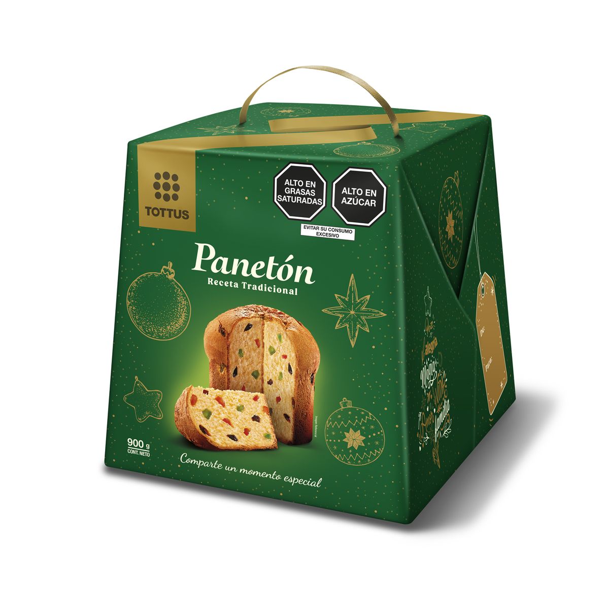 TOTTUS - Panetón Navidad En Caja Tottus x 900  gr
