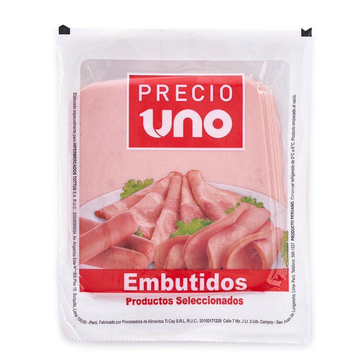 PRECIO UNO - Jamón Pizza Precio Uno Empaque 200 g