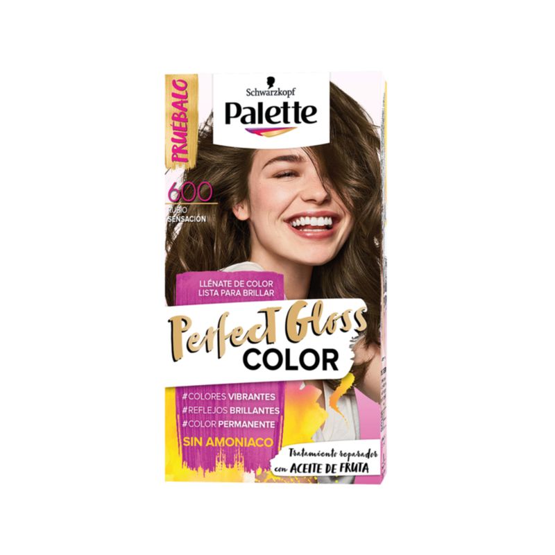 PALETTE PERFECT GLOSS - Tinte Palette Perfect Gloss 600 Rubio Sensación