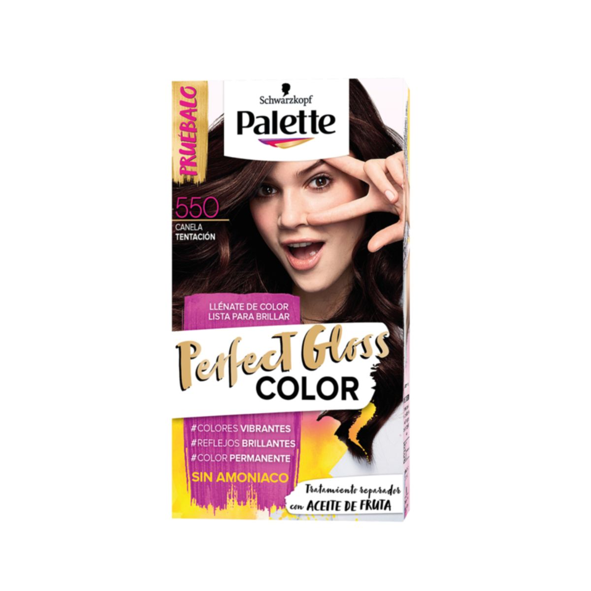 PALETTE PERFECT GLOSS - Tinte Palette Color Cream Tono 550 Canela Tentación