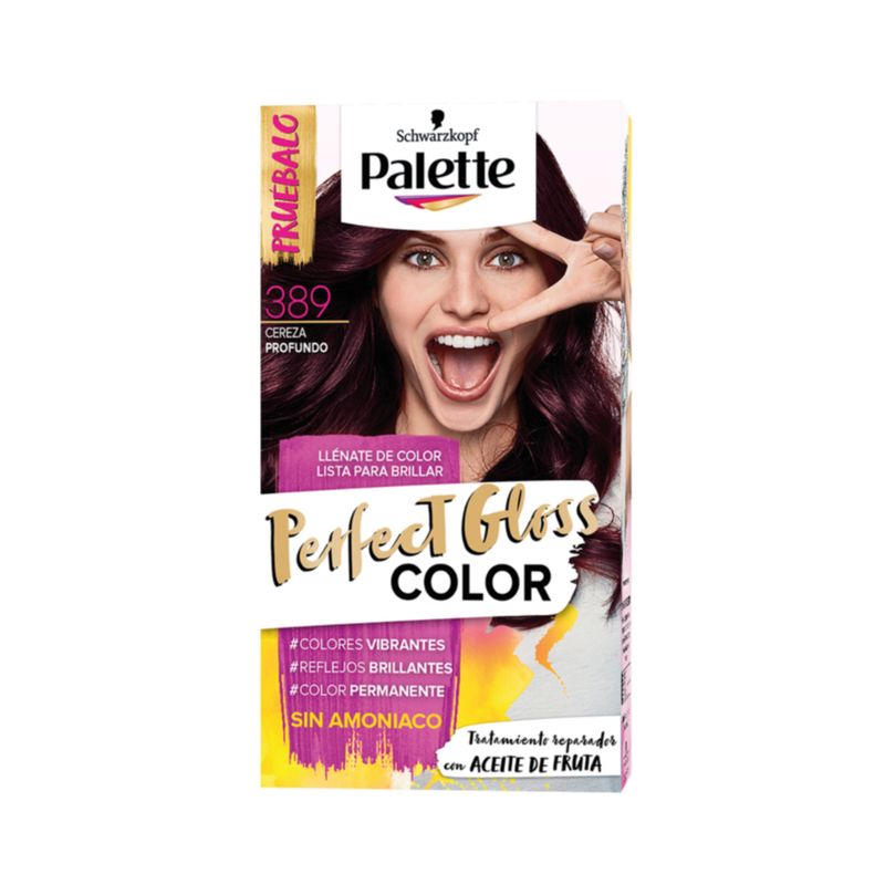 PALETTE PERFECT GLOSS - Tinte Palette Perfect Gloss 389 Cereza Profundo