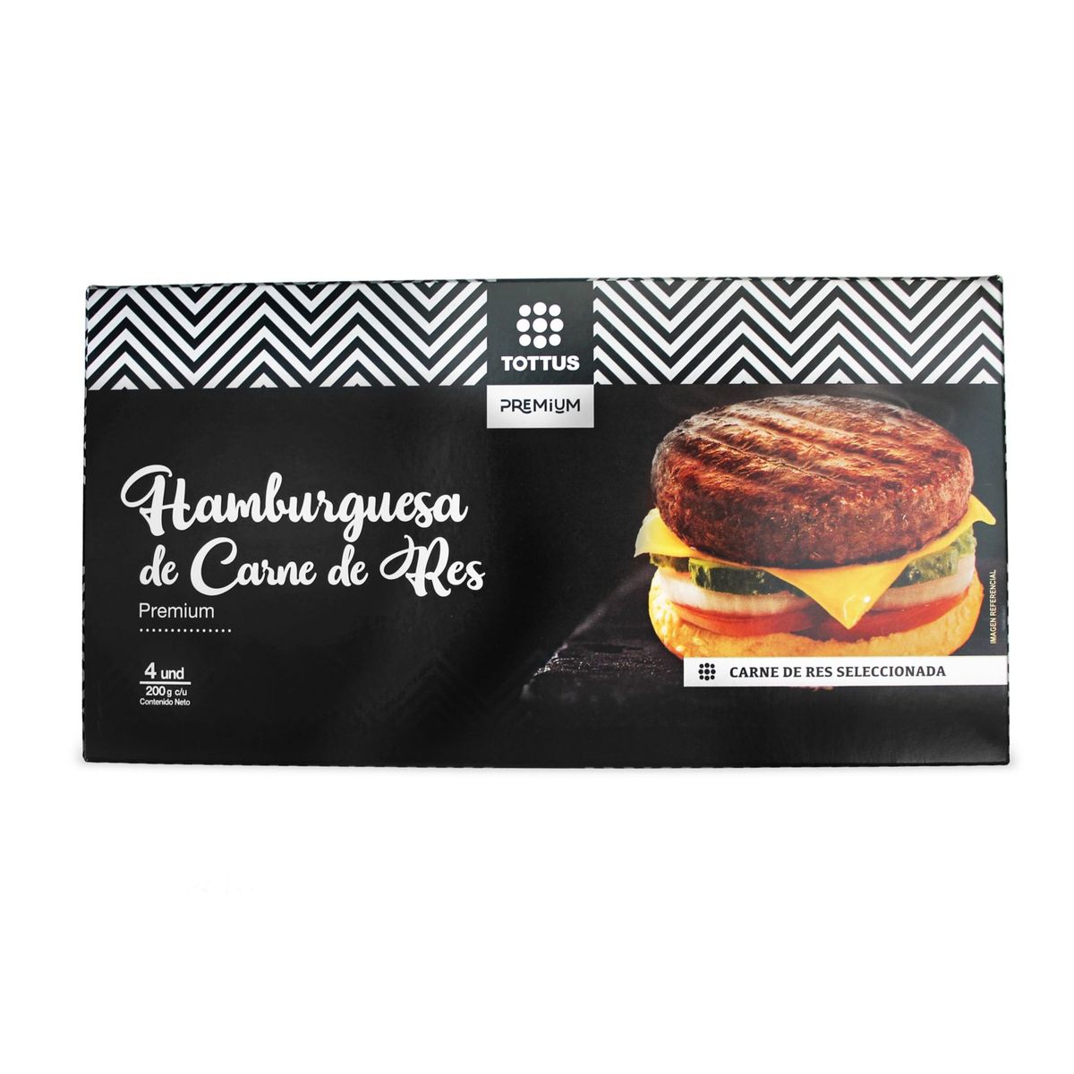 TOTTUS PREMIUM - Hamburguesa Premium De Carne 200 g