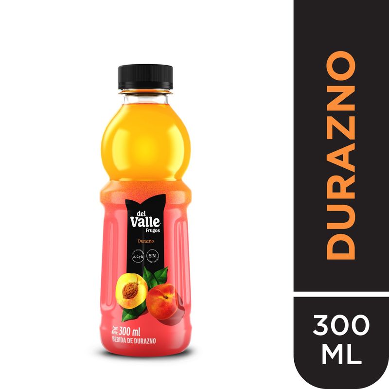 FRUGOS - Bebida Durazno Frugos del Valle Botella 300 mL