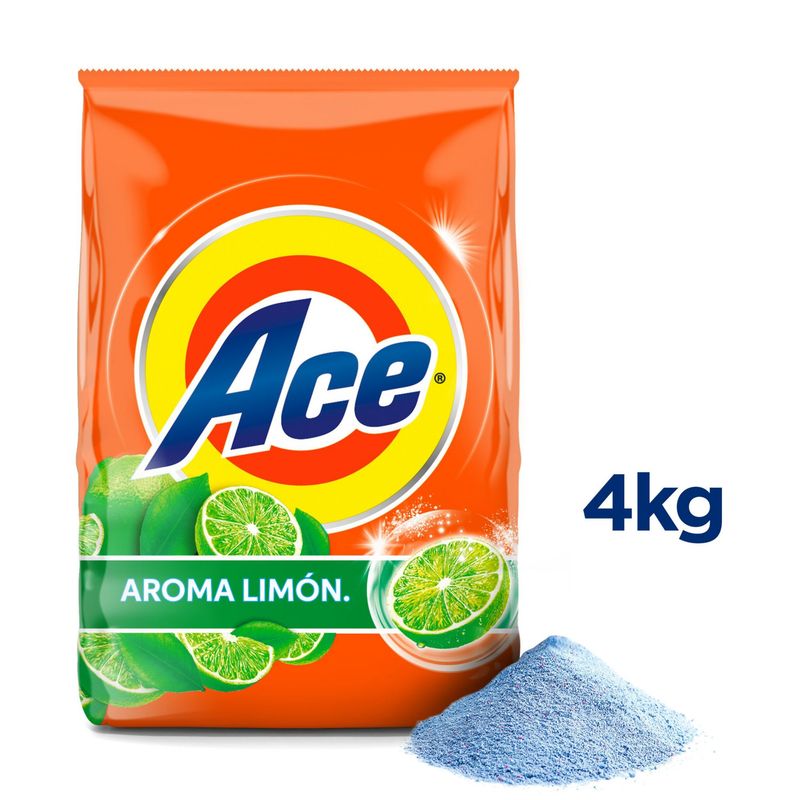 ACE - Detergente Ace Polvo Limón Bolsa 4 Kg