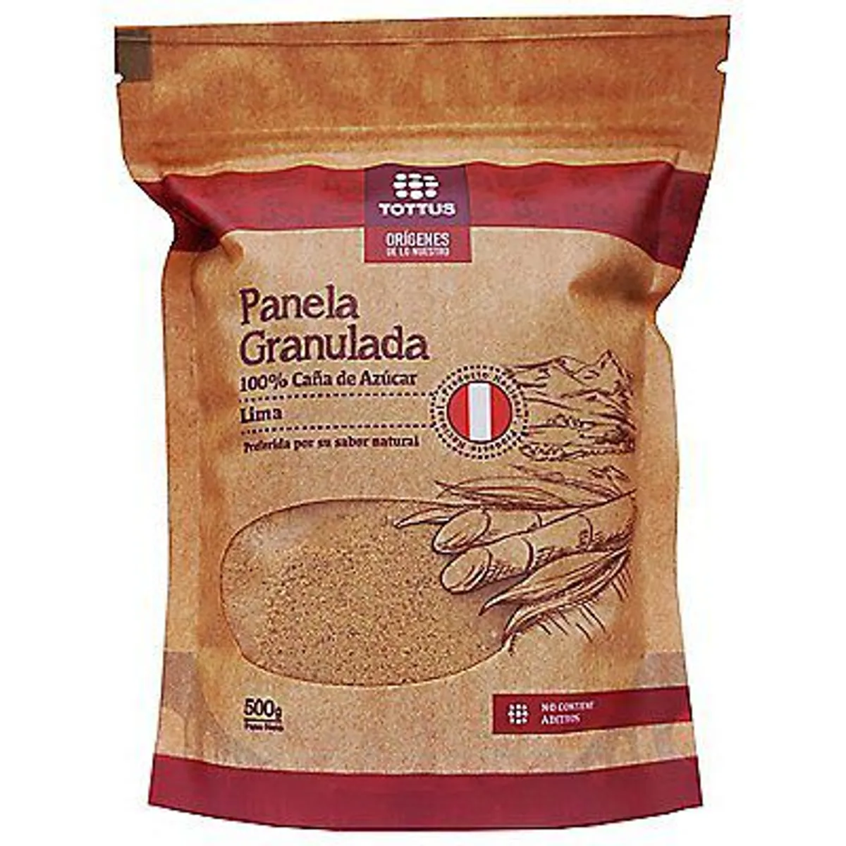 Panela Tottus Orígenes Doypack 500 g | Tottus Perú