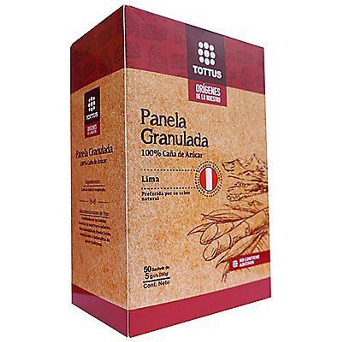 TOTTUS ORIGENES - Panela Granulada Tottus Orígenes Caja 50 Und