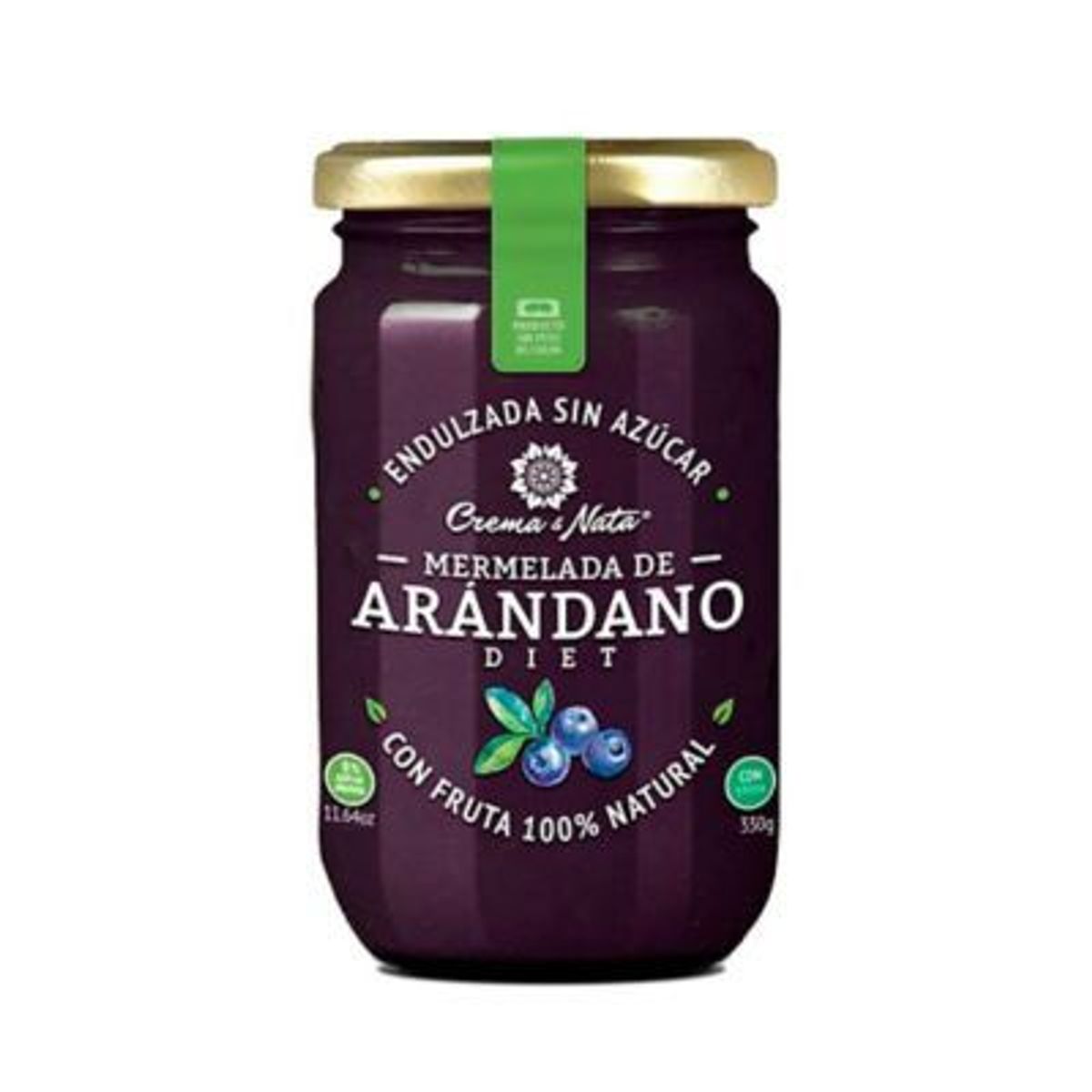 CREMA Y NATA - Mermelada Crema y Nata de Arándano Diet Envase 330 g