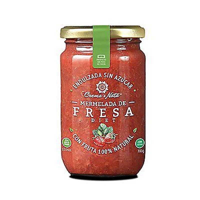 CREMA Y NATA - Mermelada Crema y Nata de Fresa Diet Envase 330 g