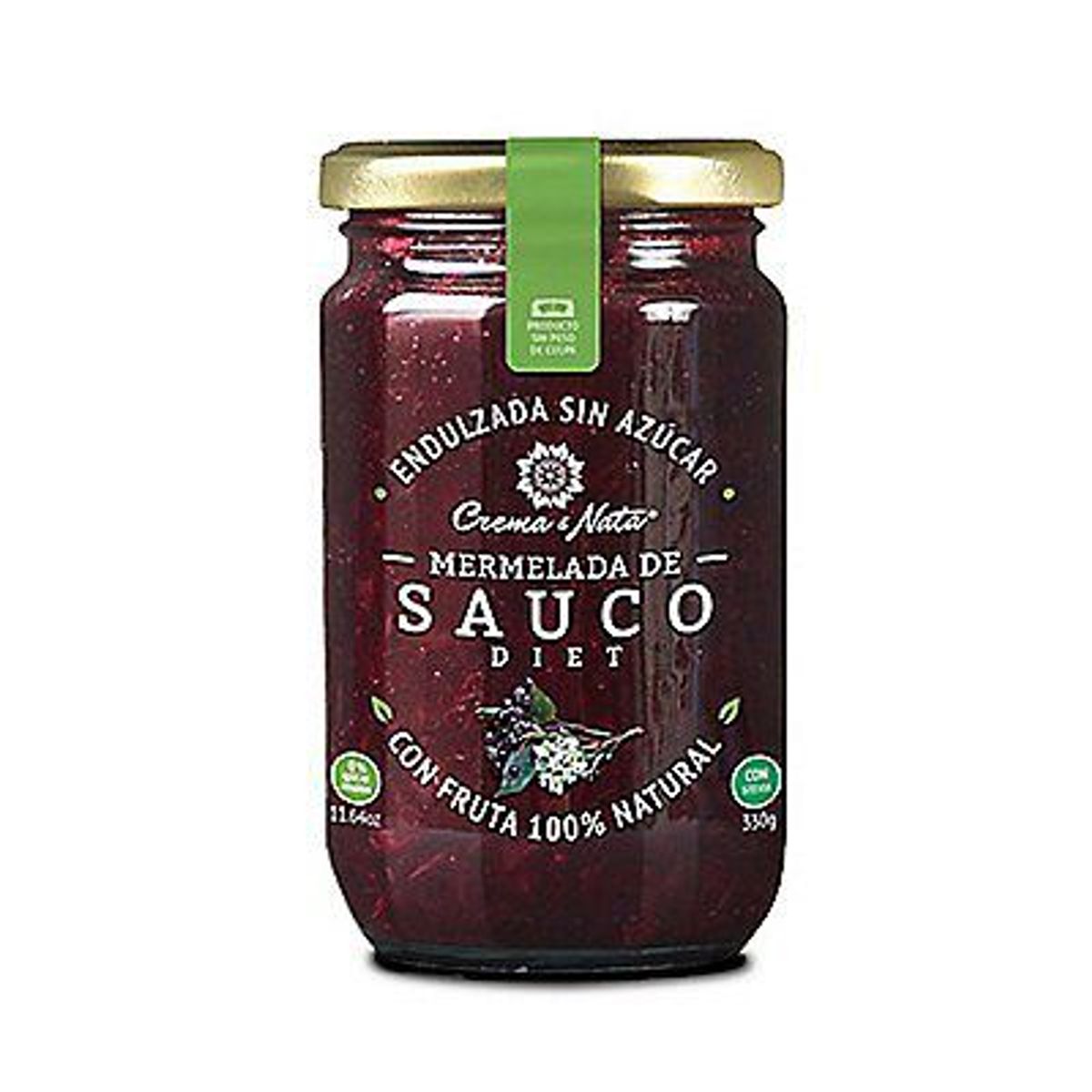 CREMA Y NATA - Mermelada Crema y Nata Sauco Diet Envase 330 g