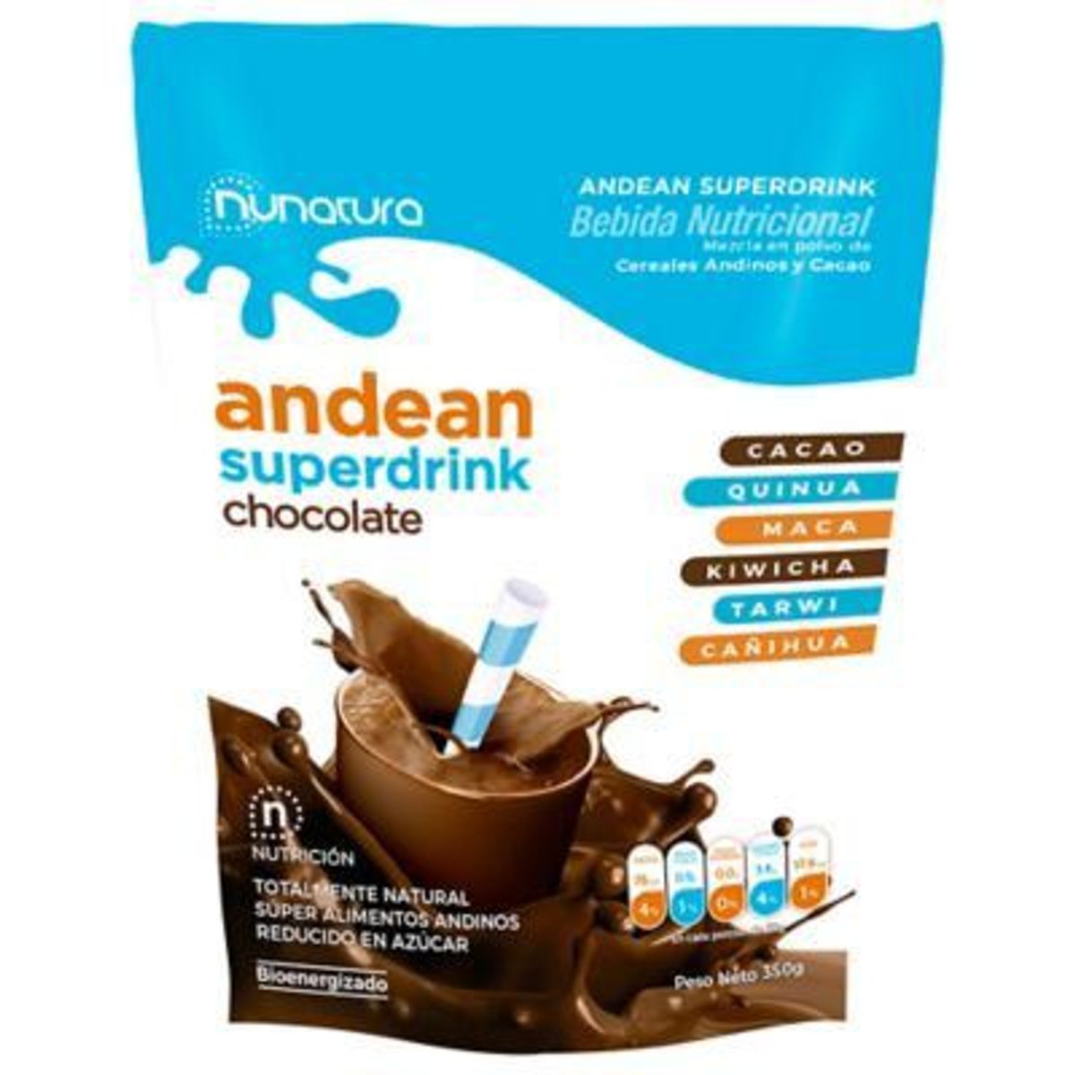 NUNATURA - Bebida Nutricional Nunatura en Polvo Chocolate Doypack 350 g