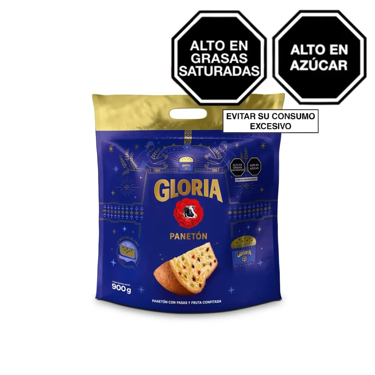 GLORIA - Panetón Gloria Bolsa 900 g