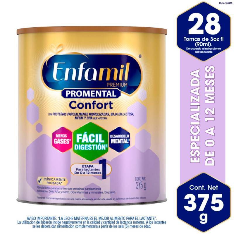 ENFAMIL - Fórmula en Polvo Enfamil 1 Promental 0 a 12 Meses 375 g