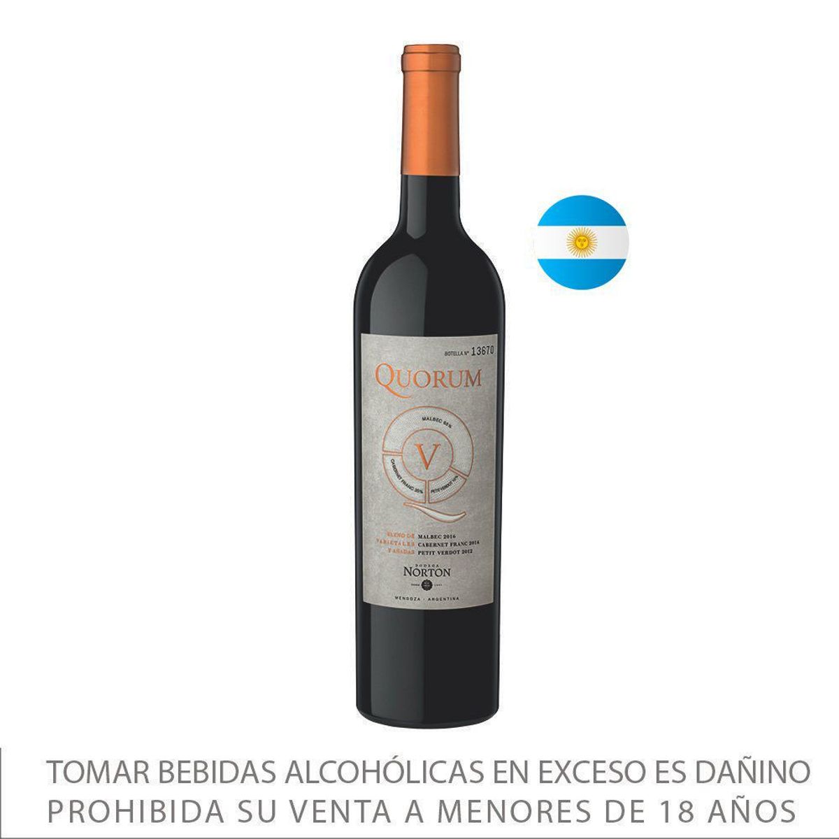 NORTON - Vino Norton Quorum Botella 750 mL
