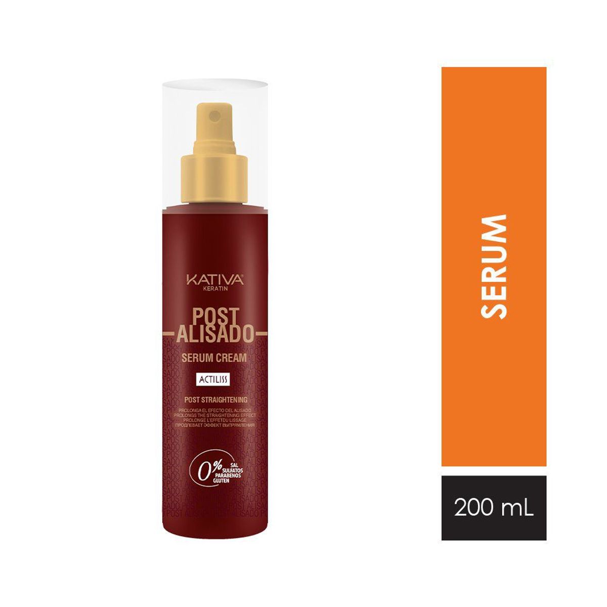 KATIVA - Serum en Crema Kativa Keratin Post Alisado Envase 200 mL
