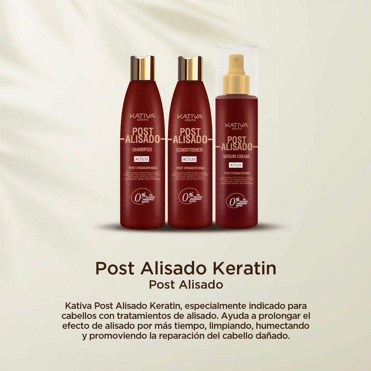 KATIVA - Serum en Crema Kativa Keratin Post Alisado Envase 200 mL
