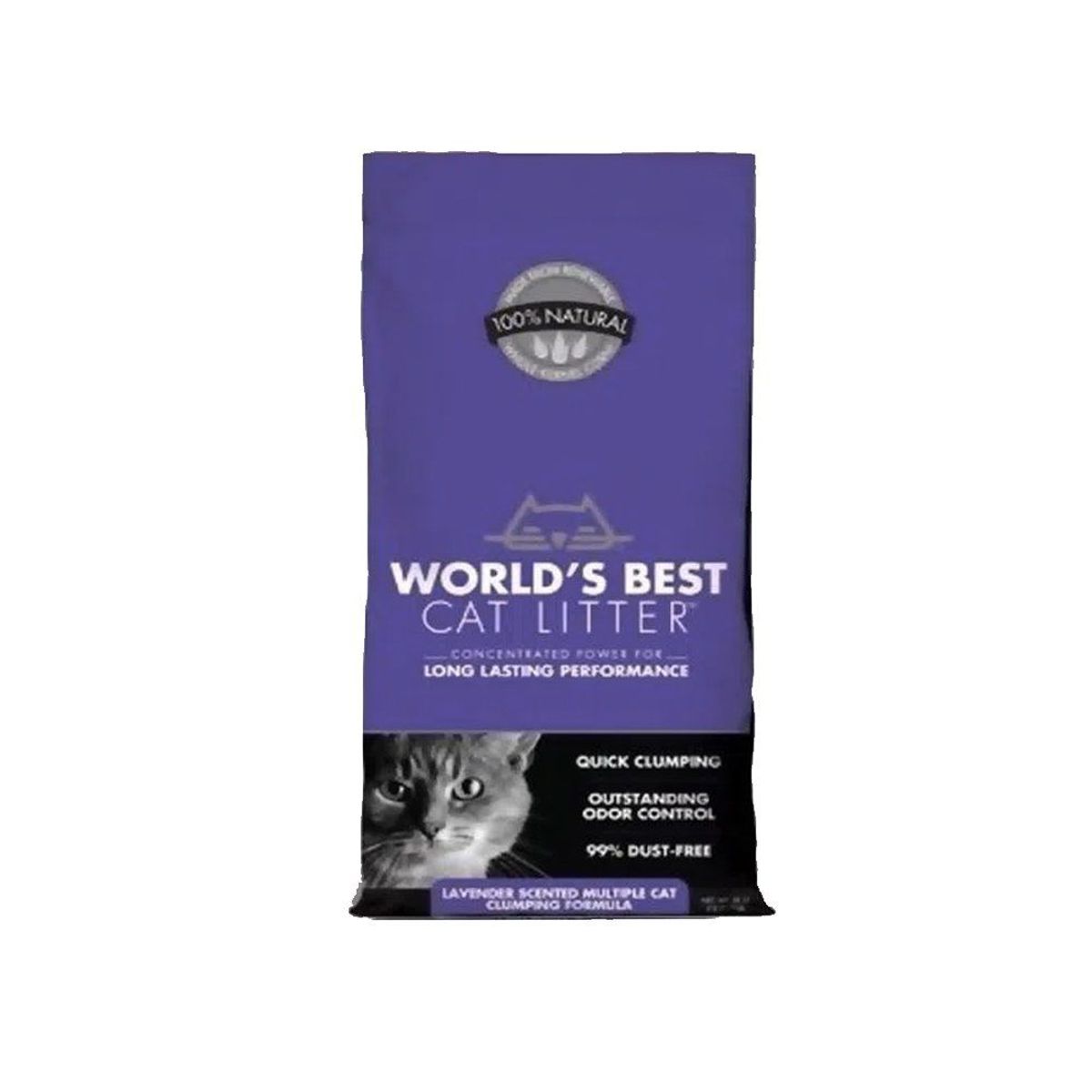 WBCL - Arena para Gatos Worlds Best Lavanda Bolsa 6.35 Kg