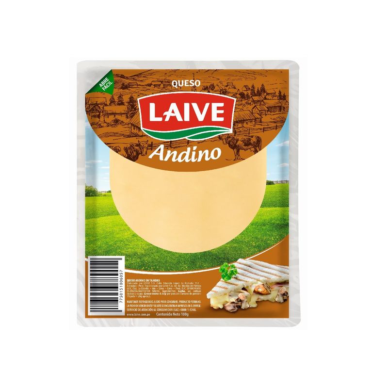 LAIVE - Queso Andino Laive X 180 Gr