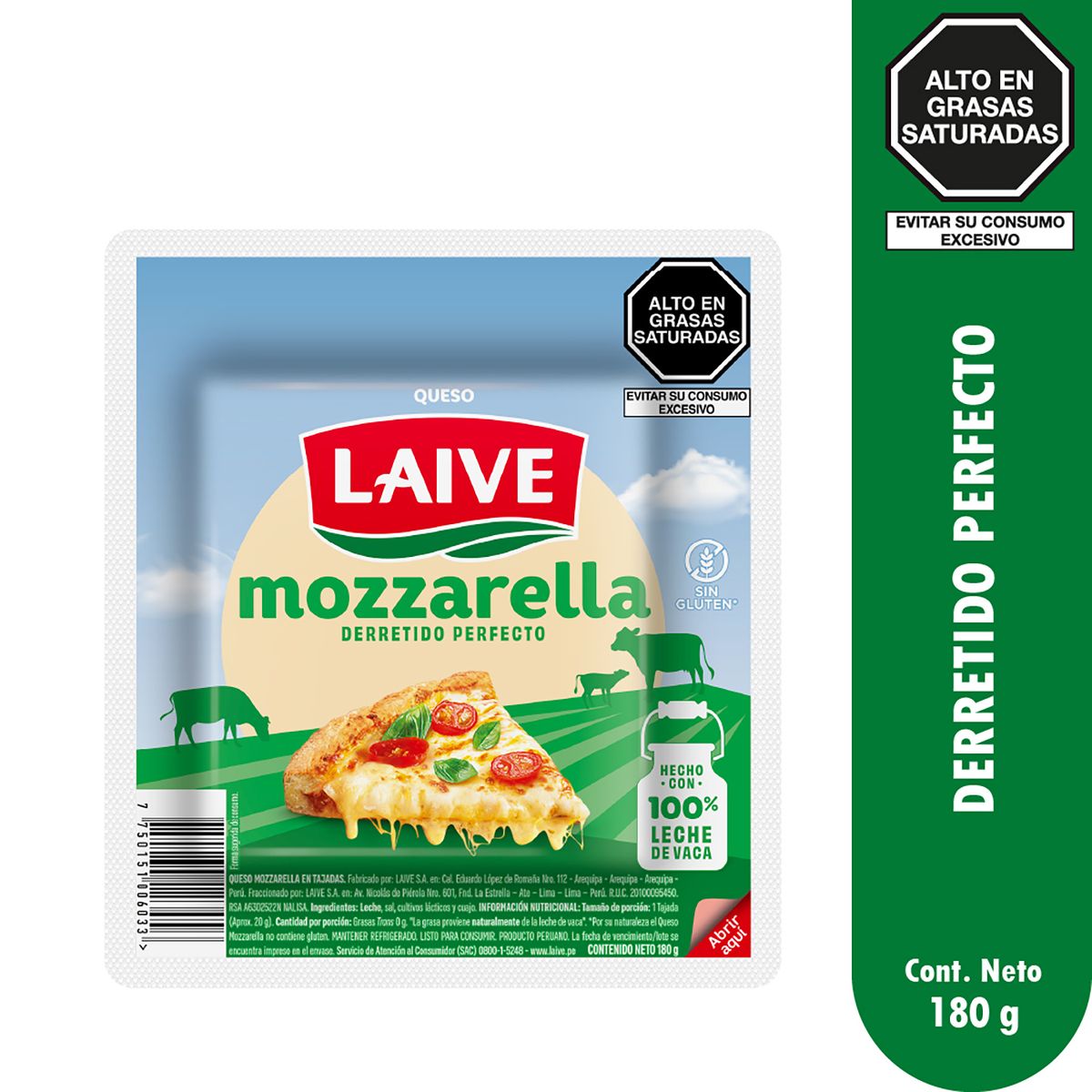 LAIVE - Queso Mozarella Laive Empaque 180 g
