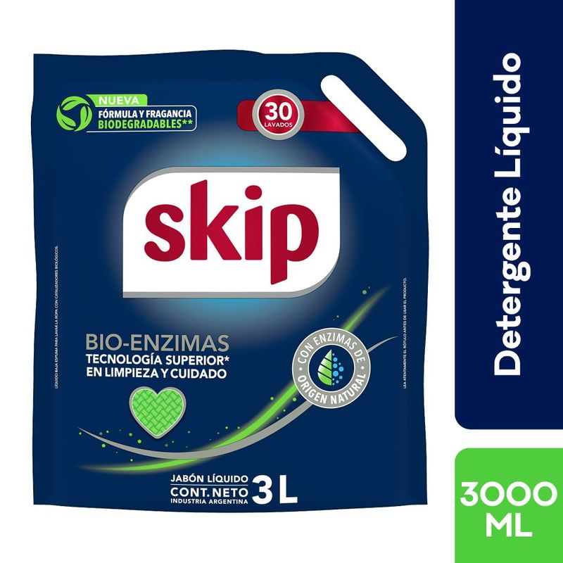 SKIP - Detergente Skip Líquido Envase 3 L
