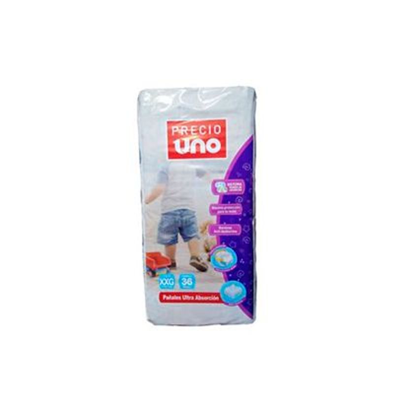 PRECIO UNO - Pañales Precio Uno Ultra Absorción Talla XXG Empaque 36 Und