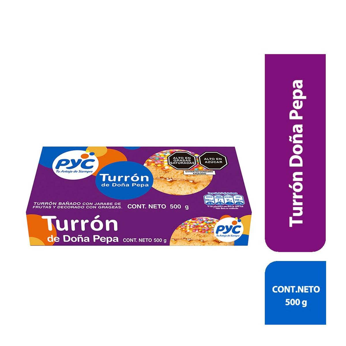 PYC - Turrón Doña Pepa Pyc 500 g