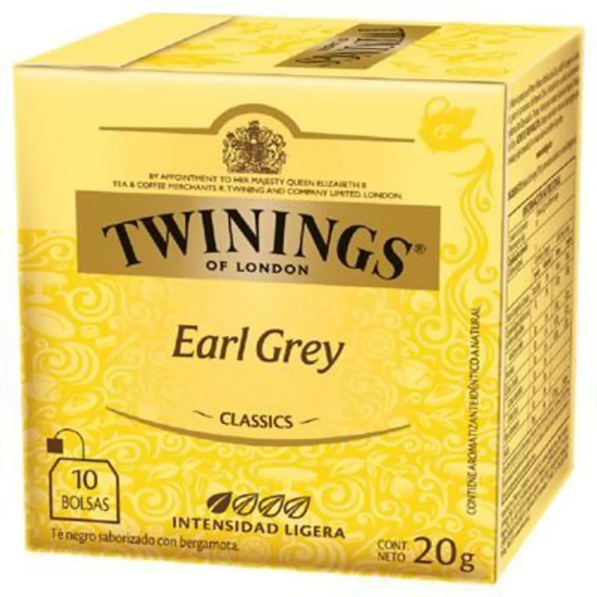 TWININGS - Té Nego Earl gey Twinings 10 Filtrantes