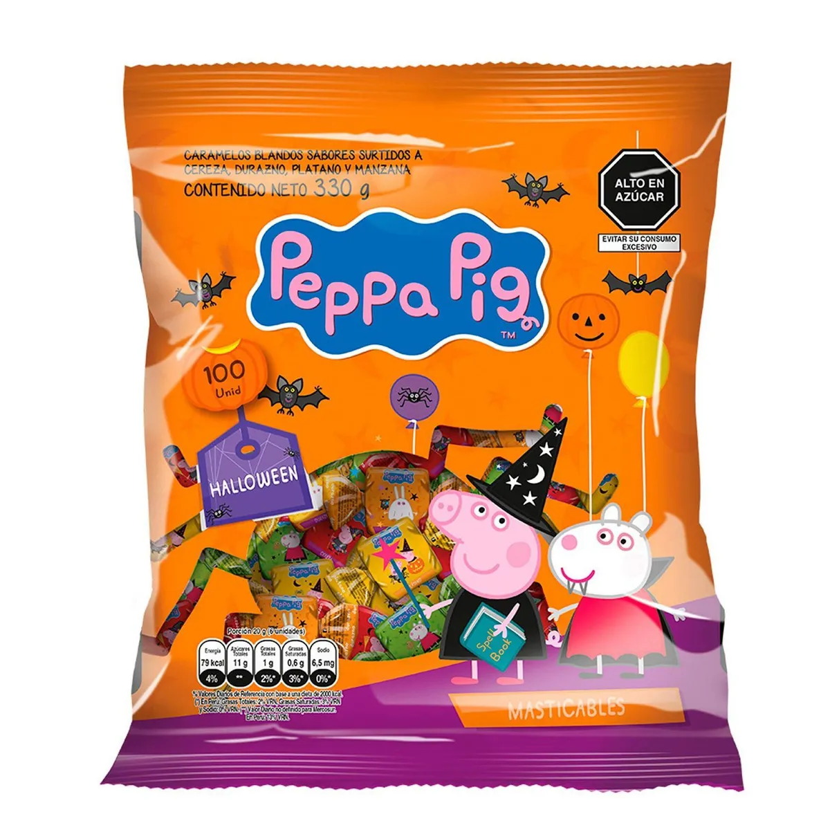 ARCOR - Caramelos Masticables De Halloween De Peppa Pig 330 g