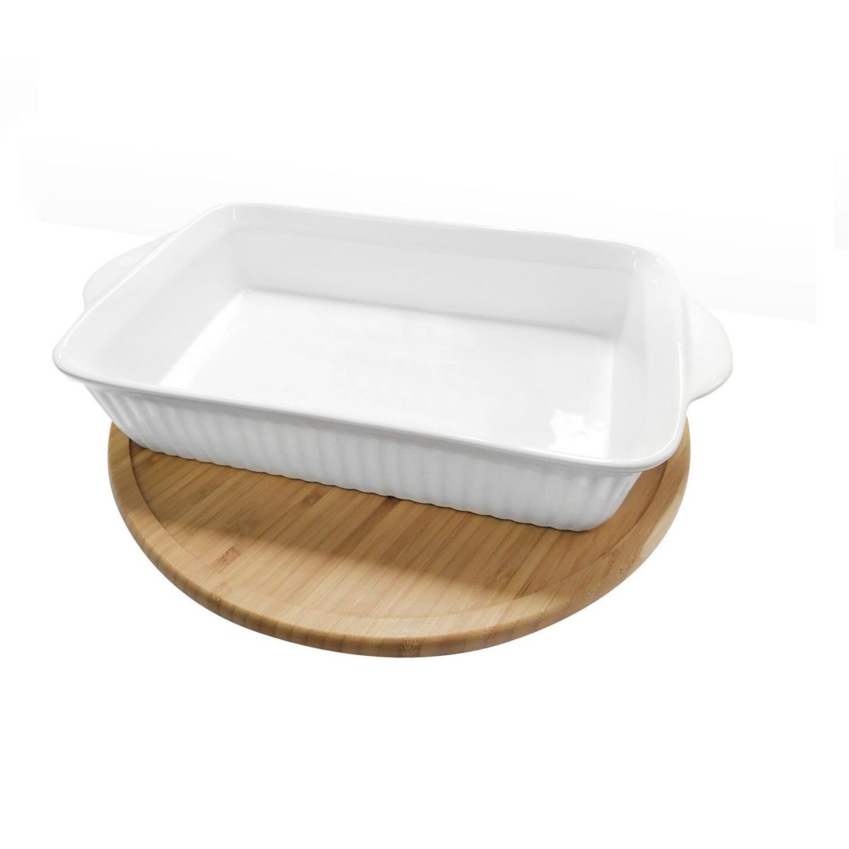 CASA JOVEN - Fuente para Horno Blanca 2.9L Rectangular Casa Joven