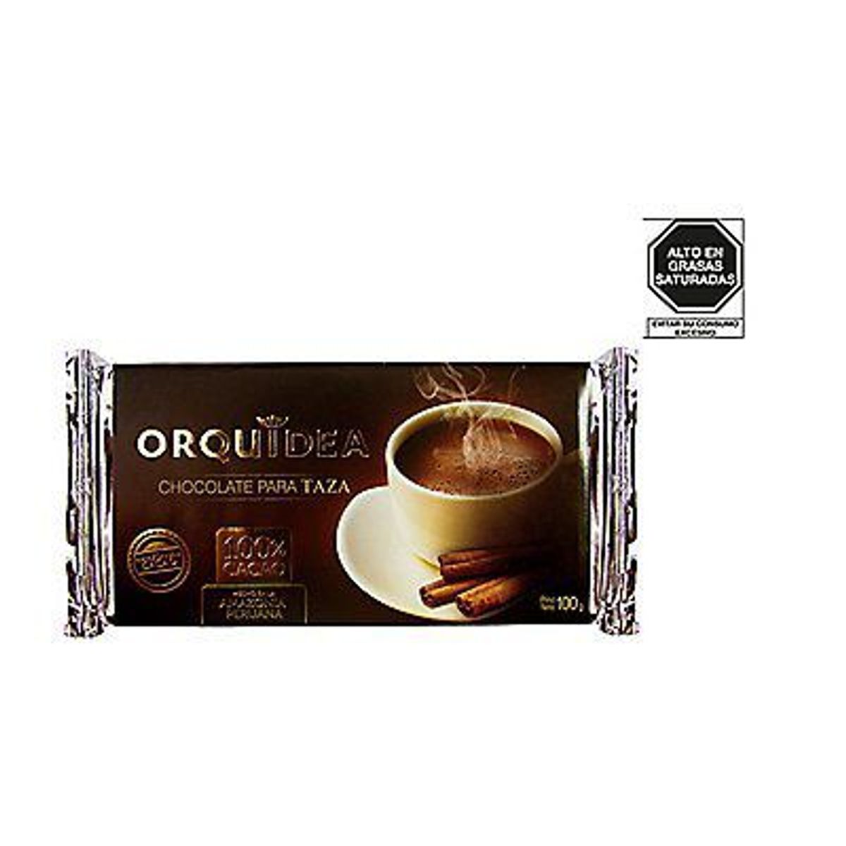 ORQUIDEA - Chocolate para Taza Orquídea Cacao Orgánico Empaque 100 g