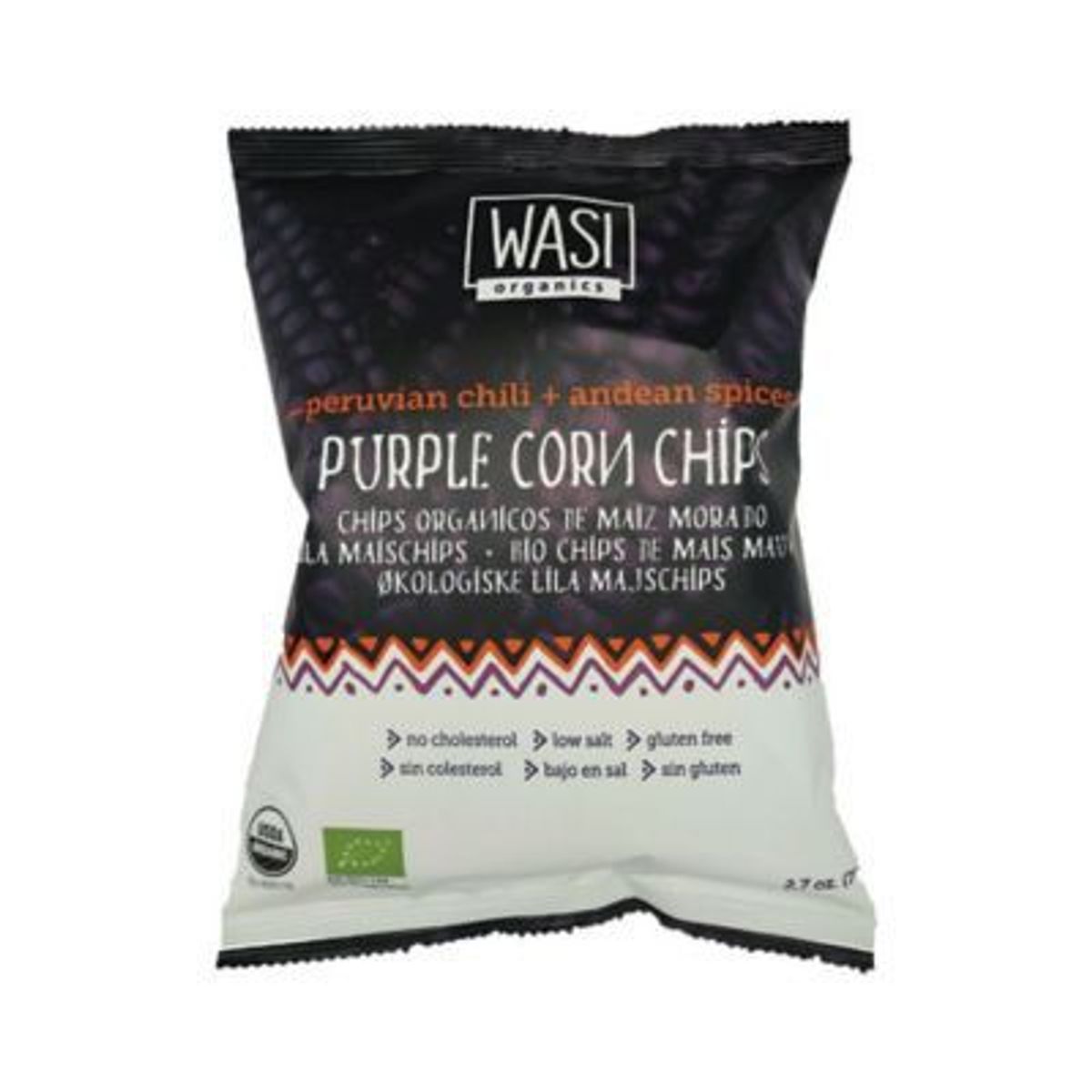 WASI ORGANICS - Chips de Maíz Morado Wasi Organics Picante Bolsa 70 g